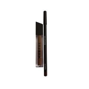 Morphe Lip Duo: lip liquid lipstick in Thing and lipliner in Trensetter